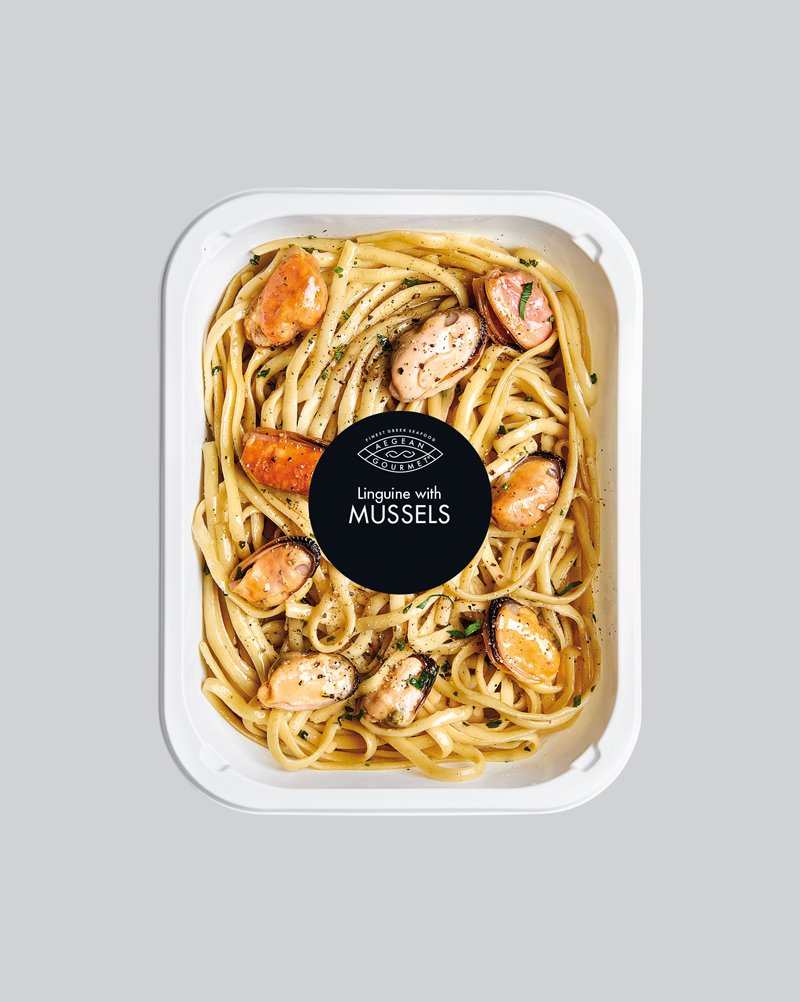 Linguine with mussels